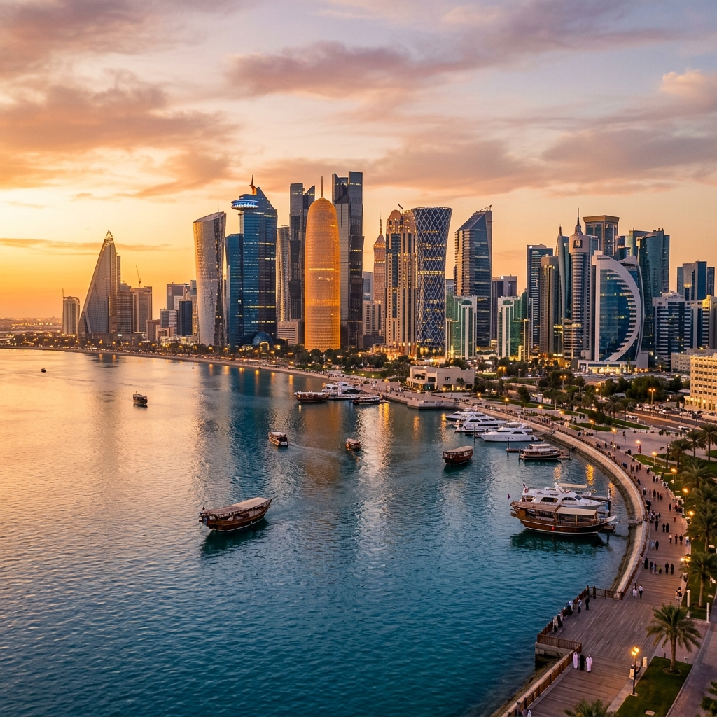 Doha Qatar Skyline